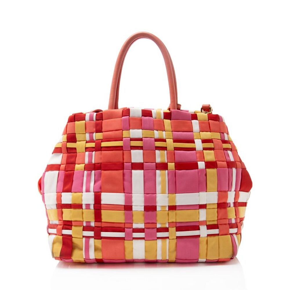 Prada Vintage Tessuto Woven Tote - Picture 3 of 16